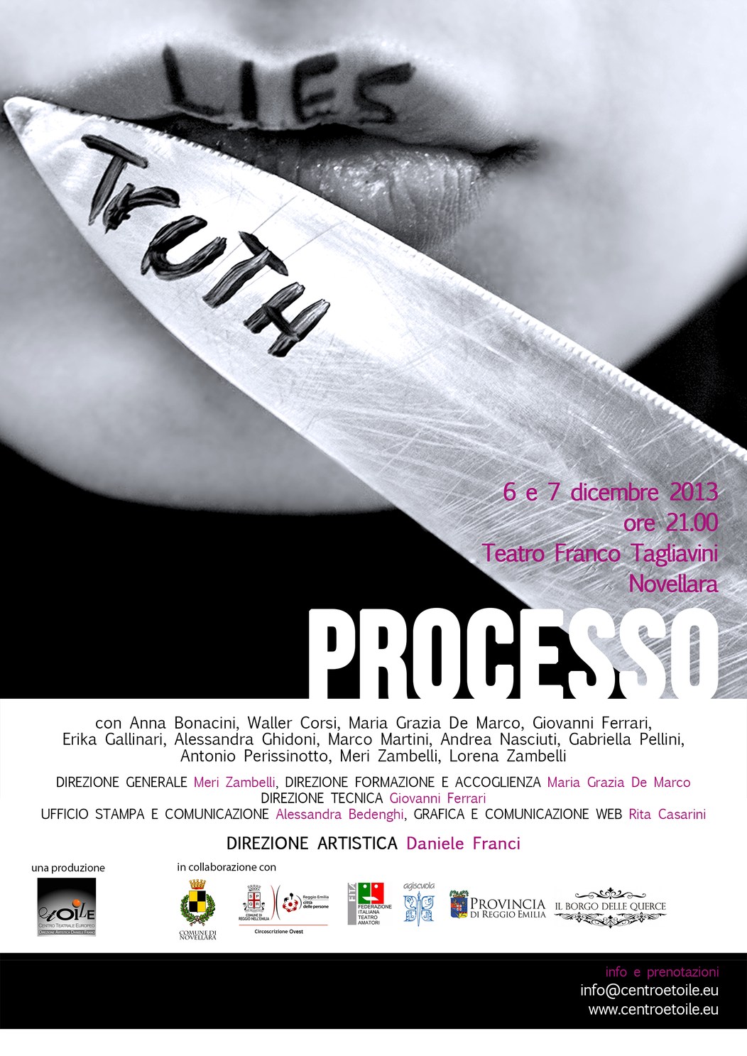 PROCESSO TEATRO REGGIO EMILIA ETOILE